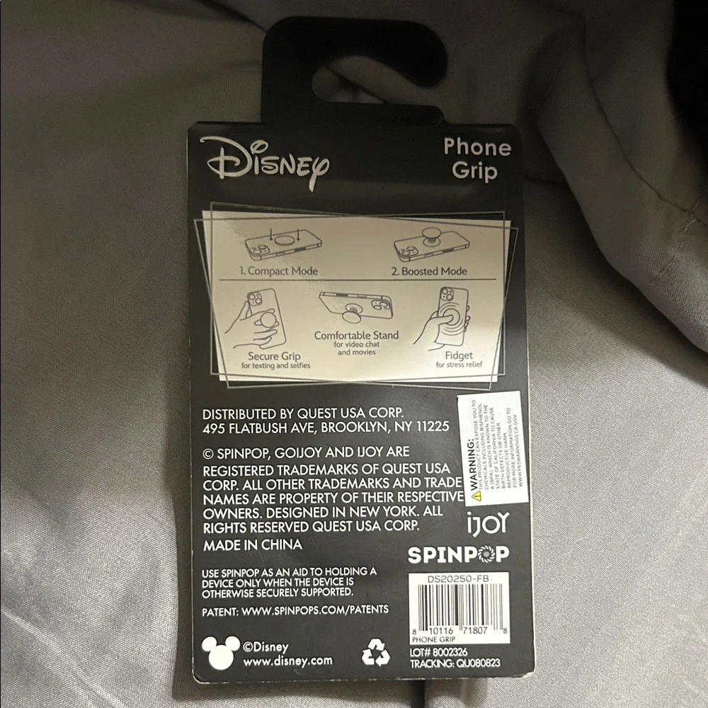 Disney Minnie Mouse Phone Grip - Red and Black